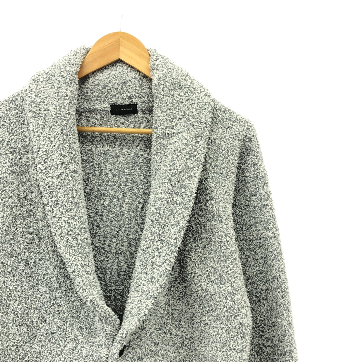 約瑟夫 / 約瑟夫 | HOMME 披肩領絨針織開襟衫 | 46 |灰色 |男士