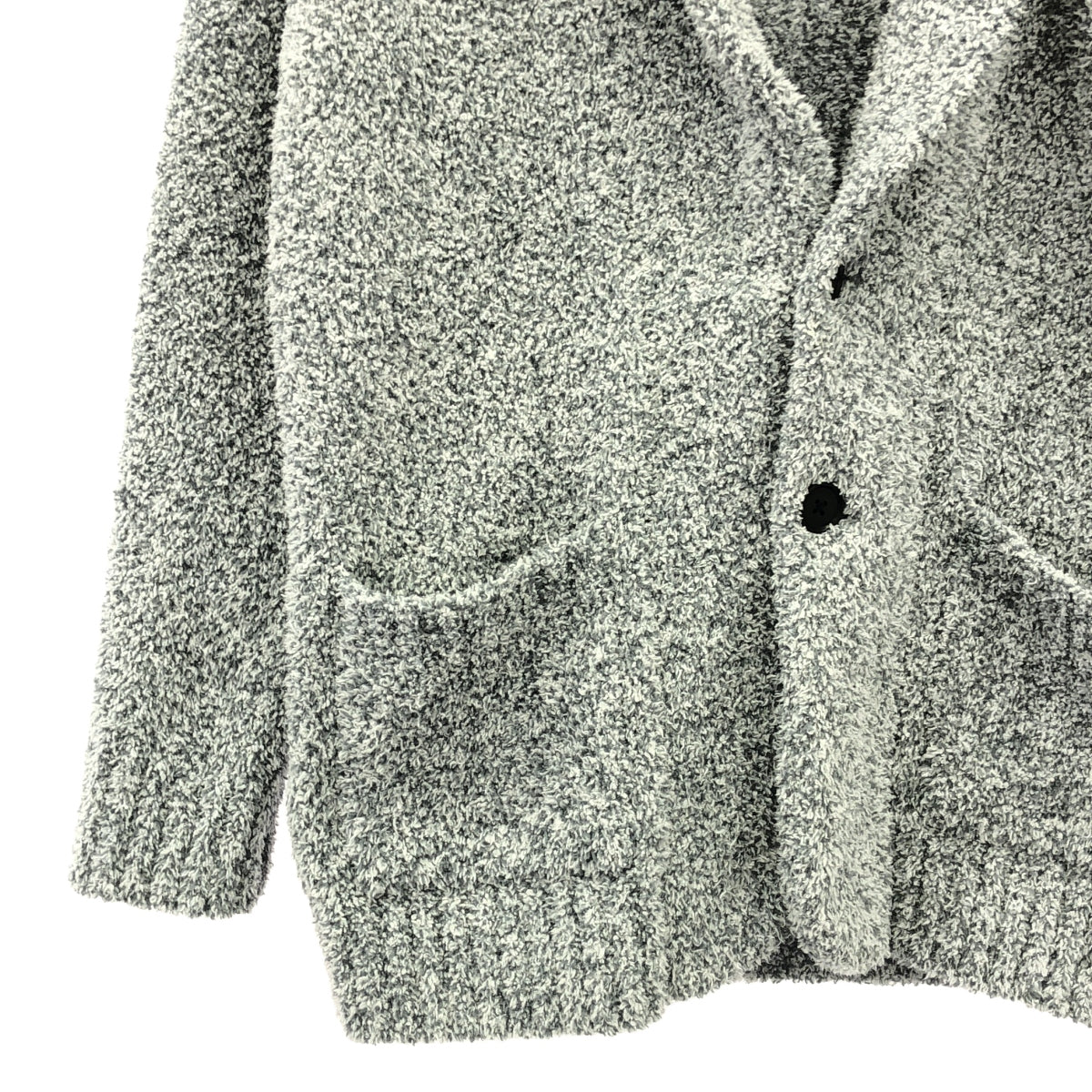 約瑟夫 / 約瑟夫 | HOMME 披肩領絨針織開襟衫 | 46 |灰色 |男士