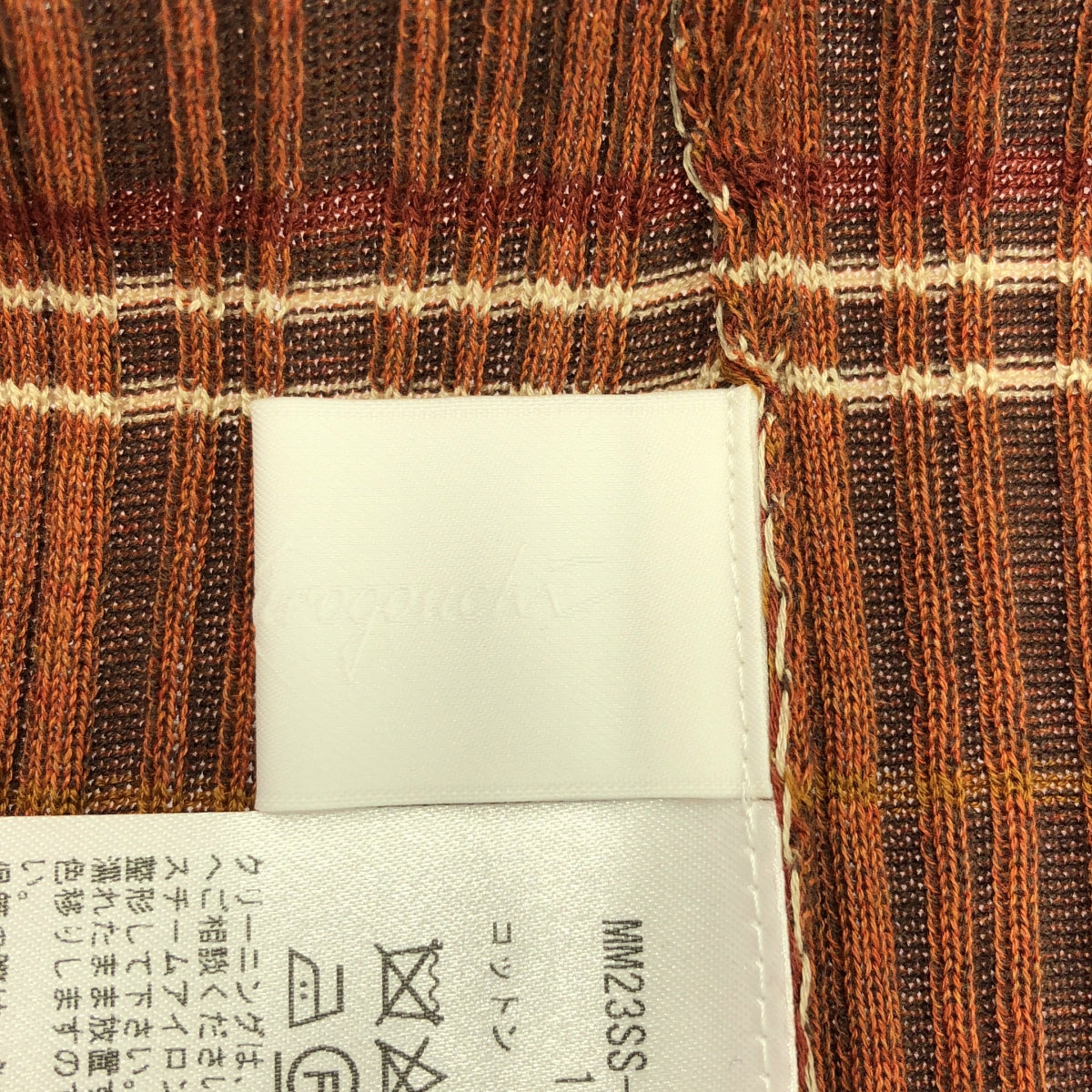 Mame Kurogouchi / 마메쿠로고우치 | Random Ribbed Plaid Knitted Dress With Choker 니트 원피스 | 1 | 브라운 | 여성