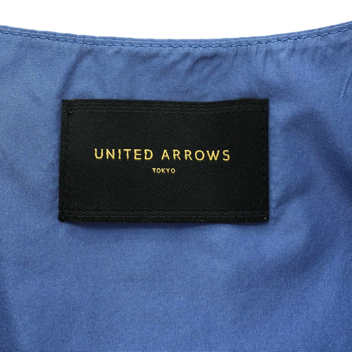 UNITED ARROWS / ユナイテッドアローズ | サテン ギャザー ノースリーブ ワンピース | 36 | レディース