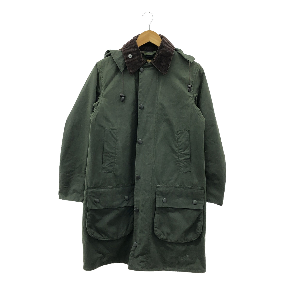 Barbour / バブアー | JOURNAL STANDARD 別注 SL HOODED BORDER フード付オイルド ジャケット | 32 | カーキ | メンズ