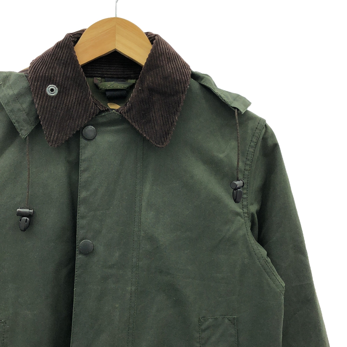 Barbour / バブアー | JOURNAL STANDARD 別注 SL HOODED BORDER フード付オイルド ジャケット | 32 | カーキ | メンズ