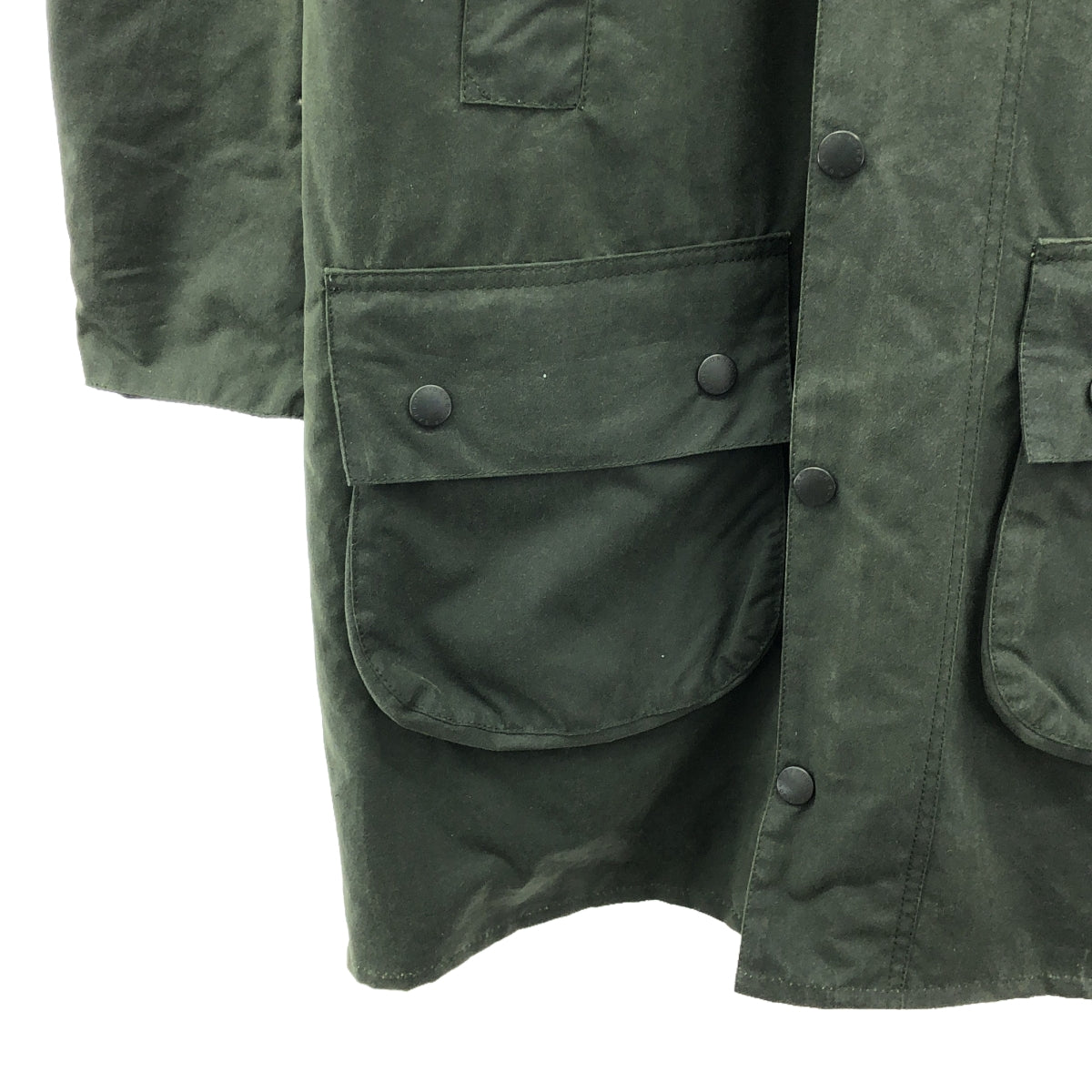 Barbour / バブアー | JOURNAL STANDARD 別注 SL HOODED BORDER フード付オイルド ジャケット | 32 | カーキ | メンズ