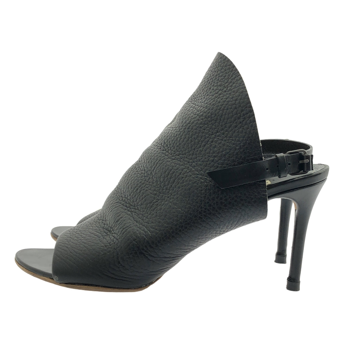 BALENCIAGA | Leather open toe heel sandals | 38 | Women's