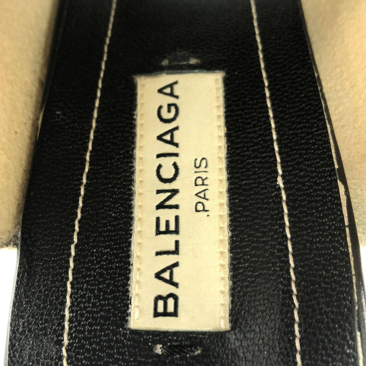 BALENCIAGA | Leather open toe heel sandals | 38 | Women's