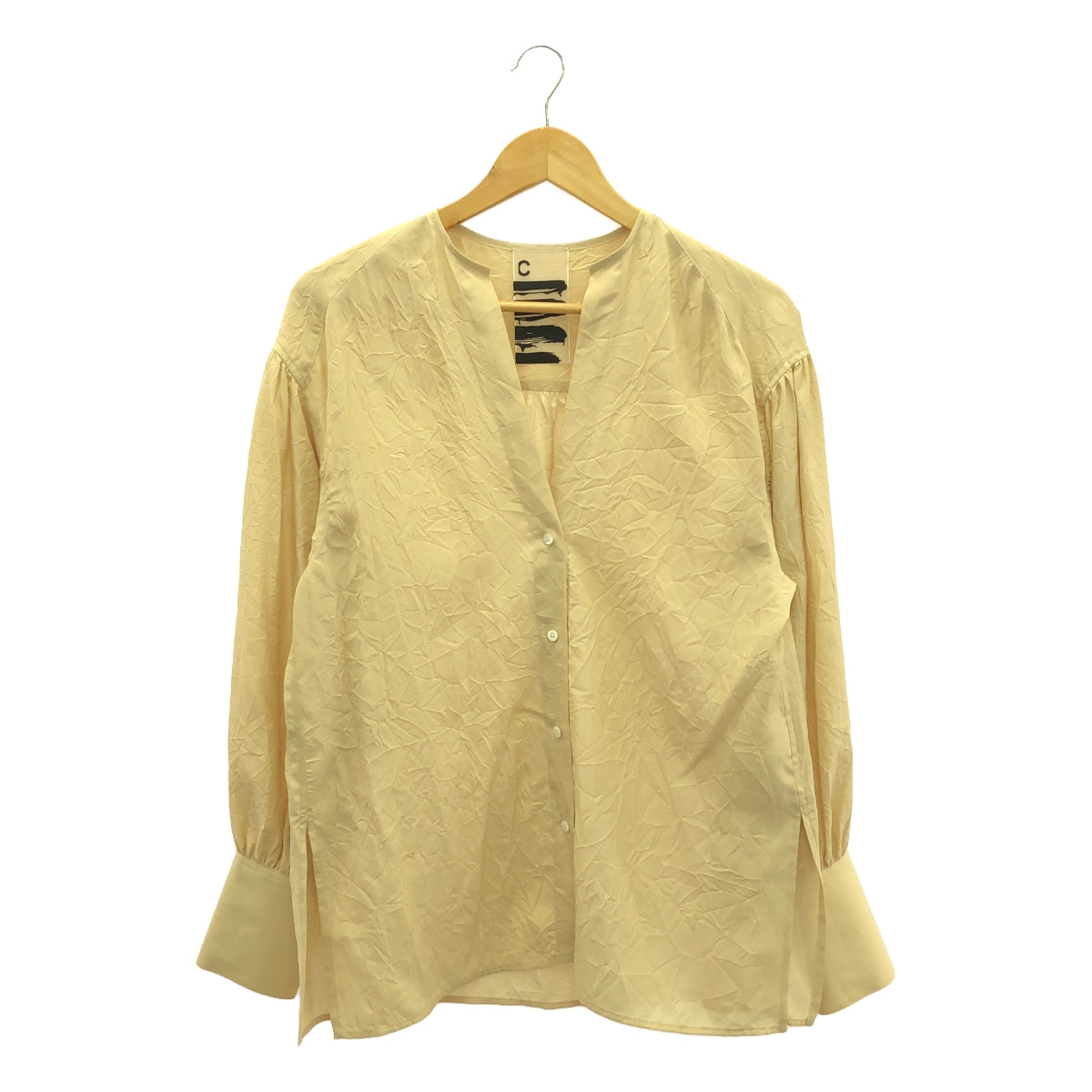 Chaos | Dolph Satin Blouse Shirt | F | Yellow | Women's