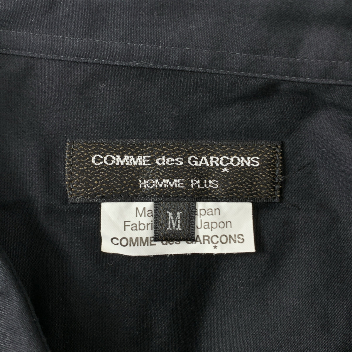 COMME des GARCONS HOMME PLUS / コムデギャルソンオムプリュス | 2016SS | コットン 変形カット シャツ | M | ブラック | メンズ