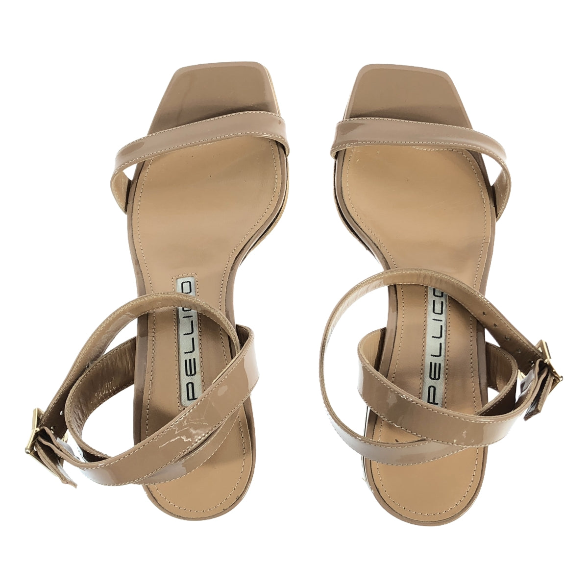 PELLICO | Strap Chunky Sandals | Size 35 | Beige | Women's