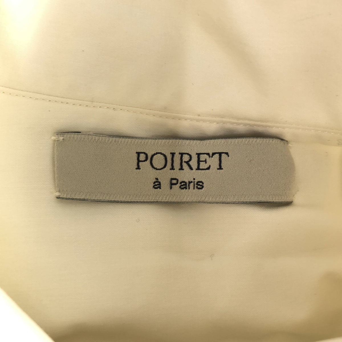 PAUL POIRET a Paris / ポール ポワレ | 2018AW | フロント スパンコール刺しゅう ロングシャツ | 36 | ホワイト | レディース
