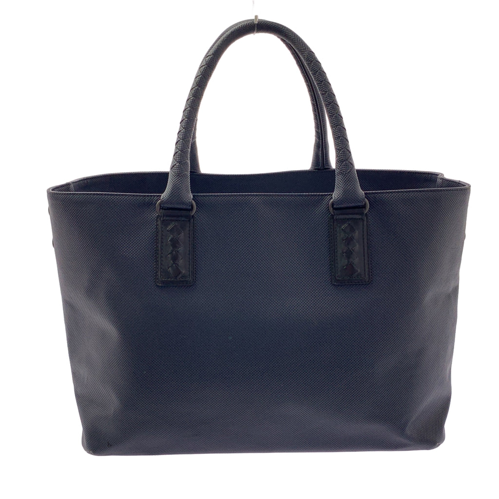 BOTTEGA VENETA / ボッテガヴェネタ | マルコポーロ PVC×レザー トートバッグ | ネイビー | メンズ