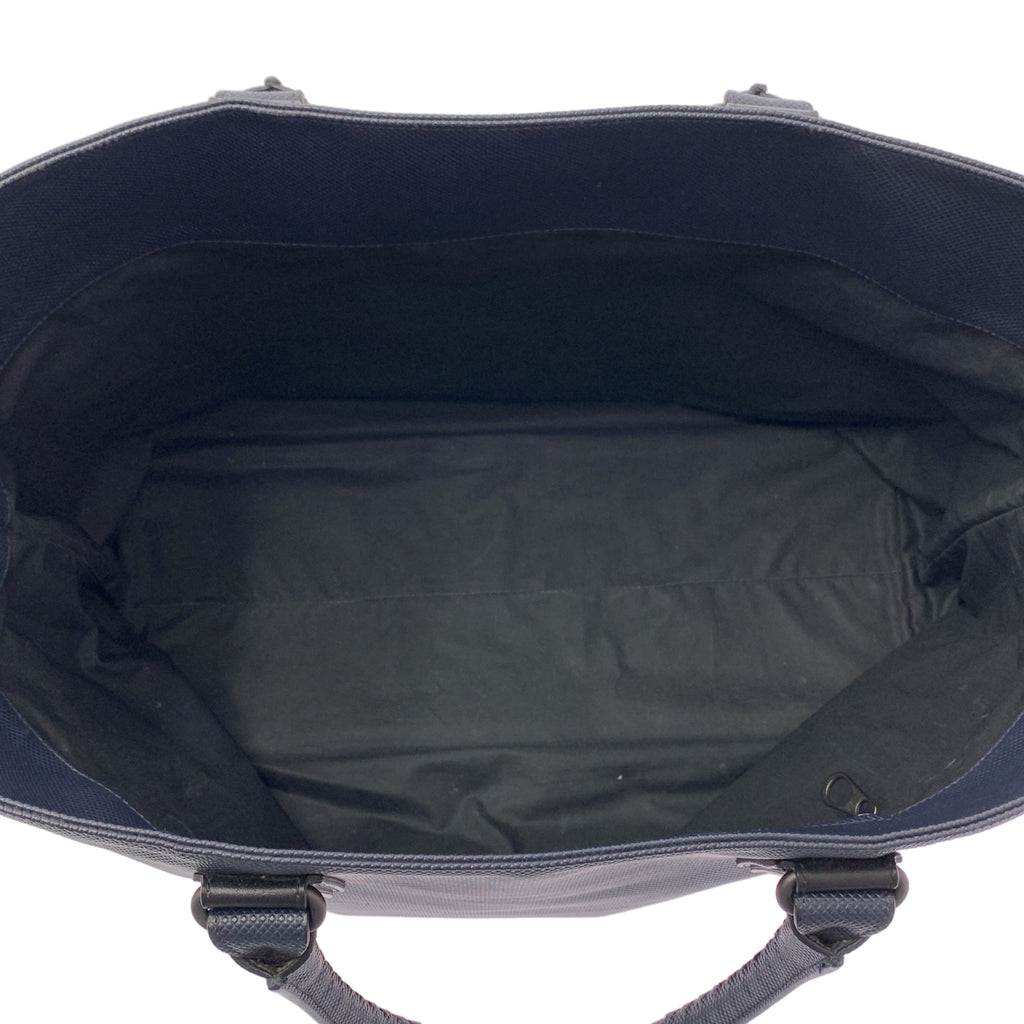 BOTTEGA VENETA / ボッテガヴェネタ | マルコポーロ PVC×レザー トートバッグ | ネイビー | メンズ