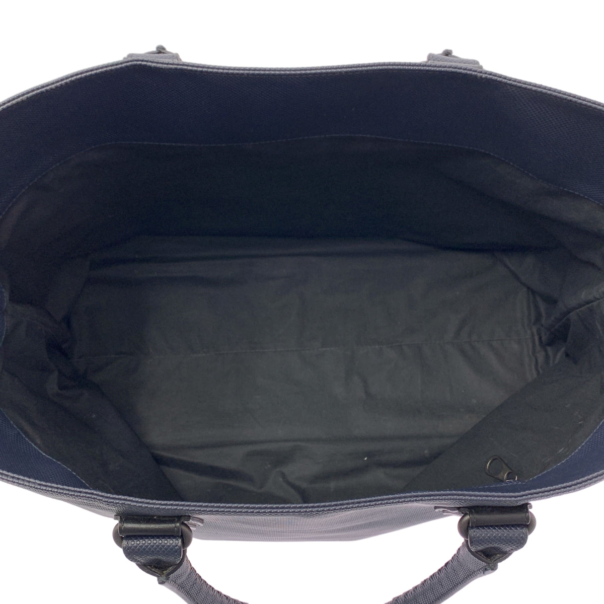 BOTTEGA VENETA / ボッテガヴェネタ | マルコポーロ PVC×レザー トートバッグ | ネイビー | メンズ