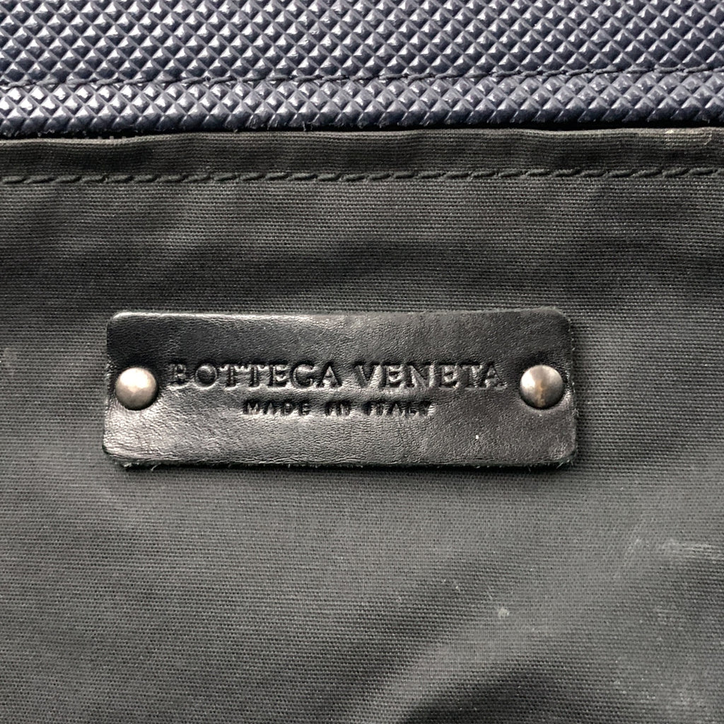 BOTTEGA VENETA / ボッテガヴェネタ | マルコポーロ PVC×レザー トートバッグ | ネイビー | メンズ