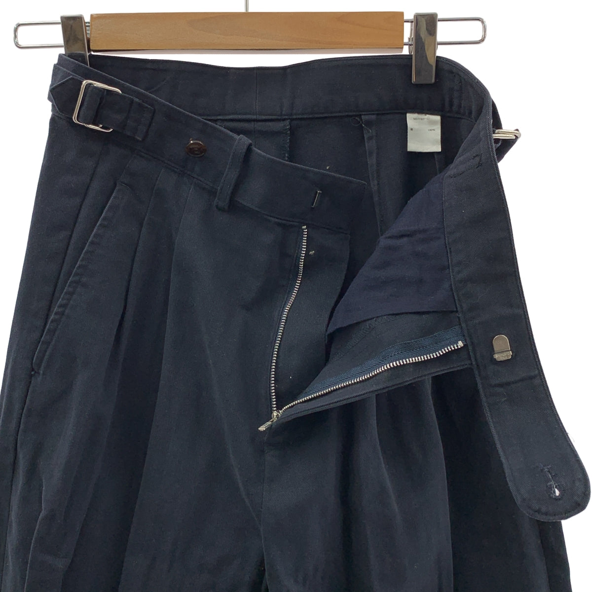 foufou / フーフー | adjust straight pants / アジャスト ストレート パンツ | 1 | ネイビー系 | レディース