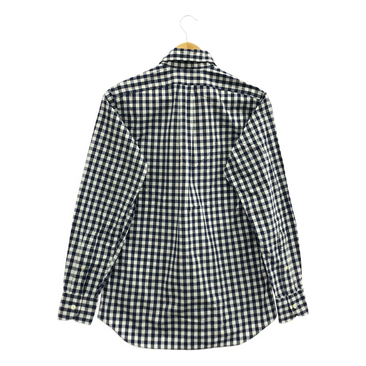 INDIVIDUALIZED SHIRTS | Cotton Gingham Check Shirt | 15-32 | Navy | Men's