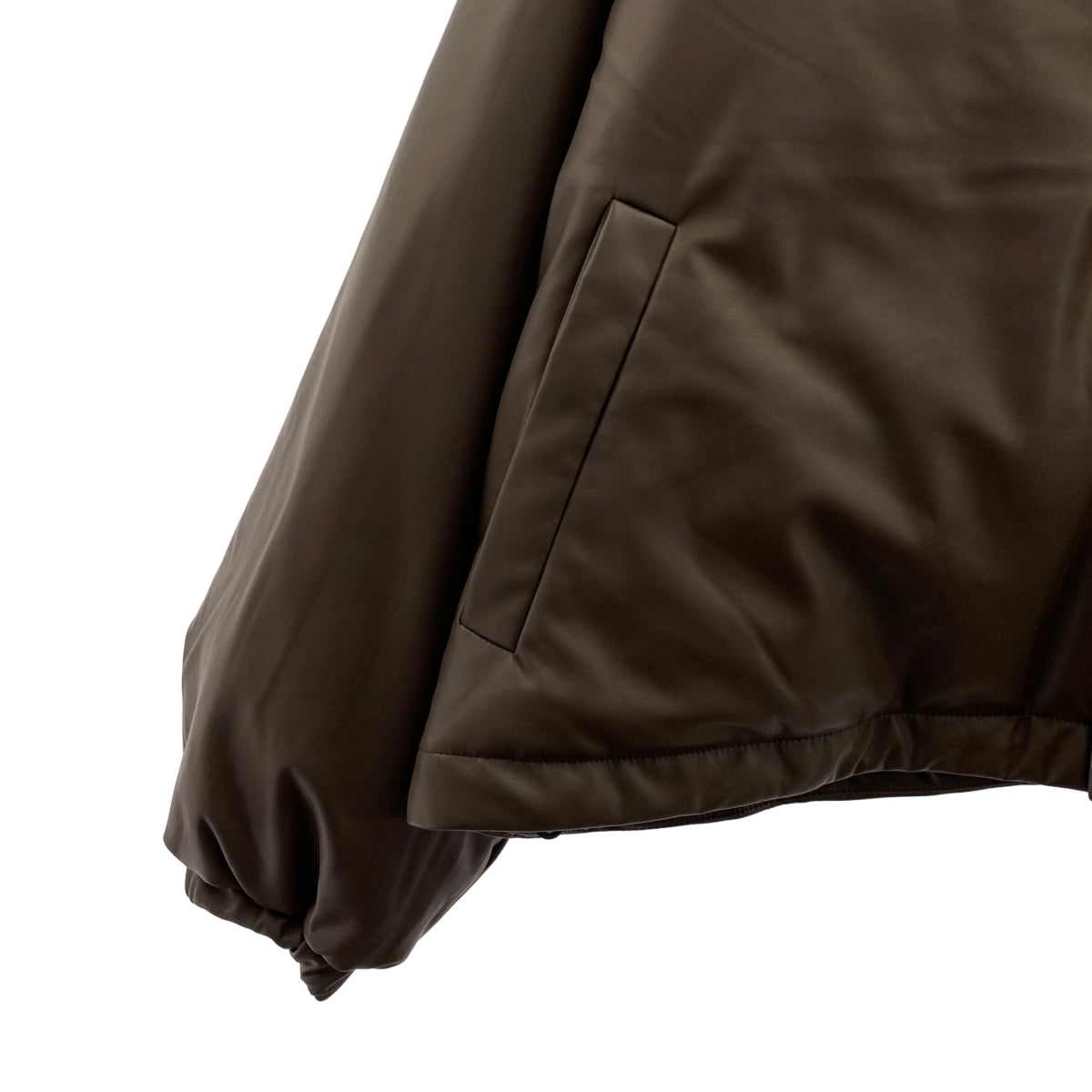 【美品】  CALUX / キャラクス | SHORT COACH JACKET ショート ダウンジャケット | F | ブラウン | レディース