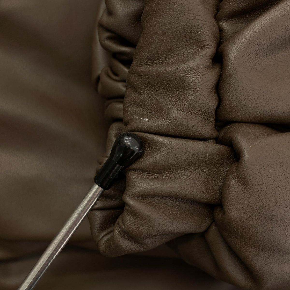 【美品】  CALUX / キャラクス | SHORT COACH JACKET ショート ダウンジャケット | F | ブラウン | レディース