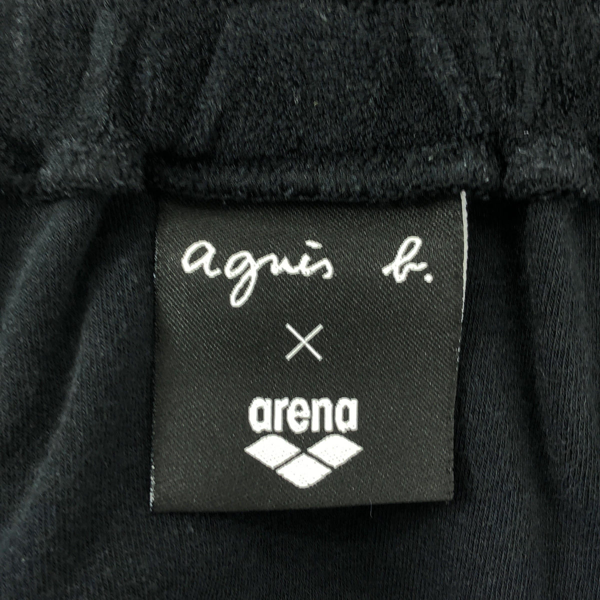 Agnes b. / アニエスベー | × arena / アリーナ サイドライン ドローストリング スカート | S | ブラック | レディース