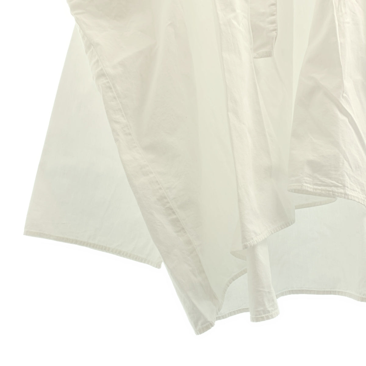 SEEALL | 棉質超大褶皺襯衫 | S 碼 | 白色 | 女款