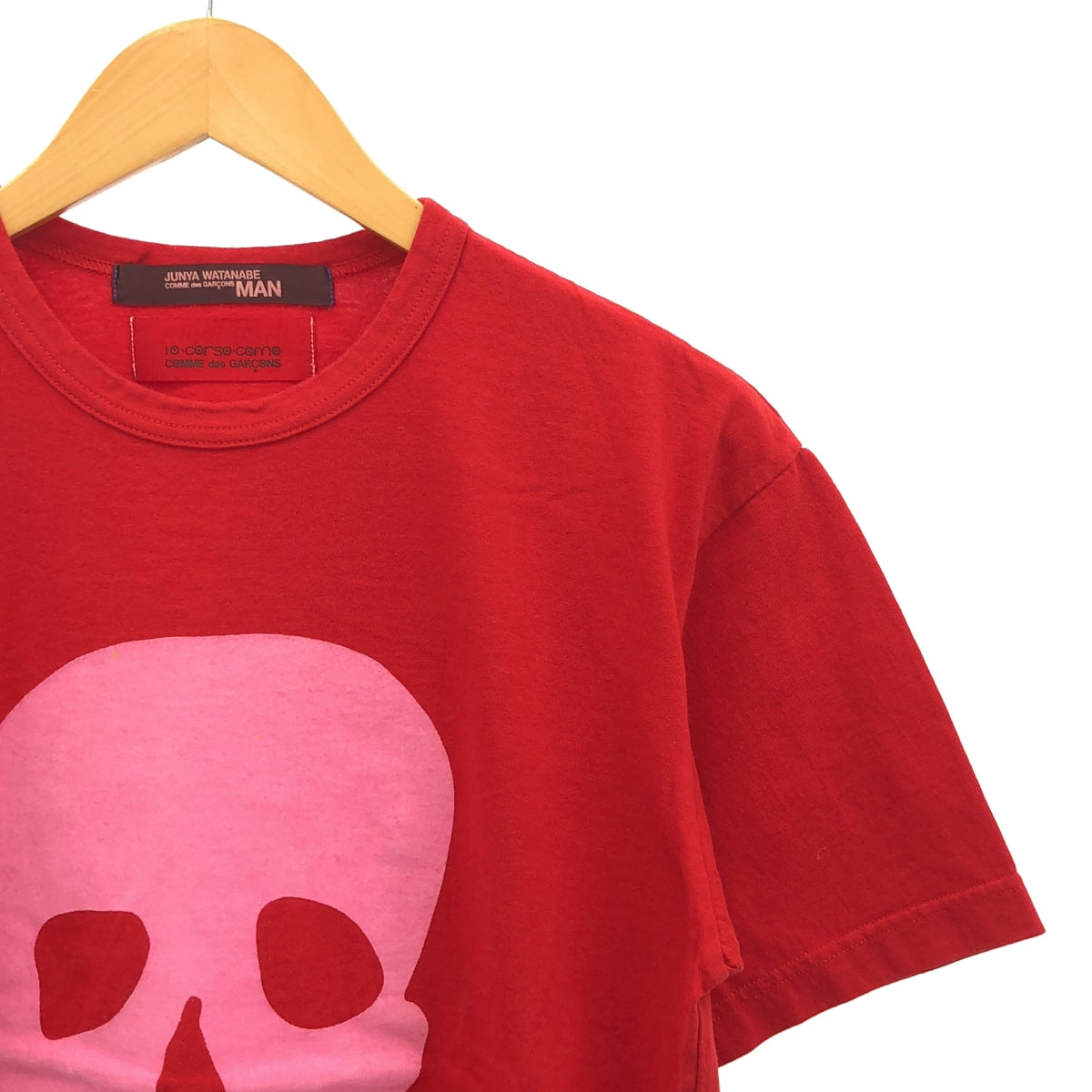 JUNYAWATANABE COMME des GARÇONS MAN / 渡邊淳彌 | Junya Watanabe 2004 秋冬 | x10 corso como / 骷髏毛氈印花 T 卹 |