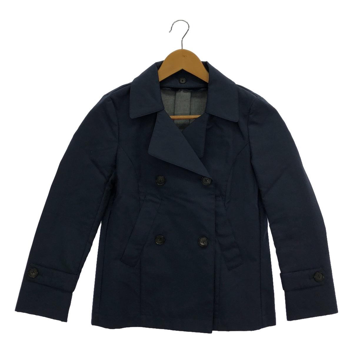 GOLDEN GOOSE / 골든 구스 | 코튼 더블 브레스트 재킷 | XS | 네이비 | 여성