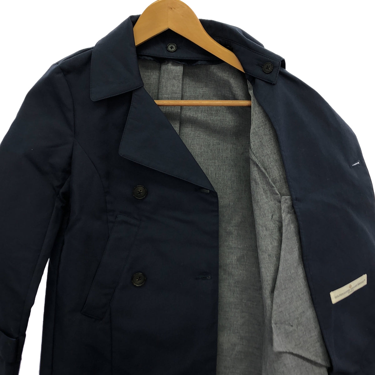 GOLDEN GOOSE / 골든 구스 | 코튼 더블 브레스트 재킷 | XS | 네이비 | 여성