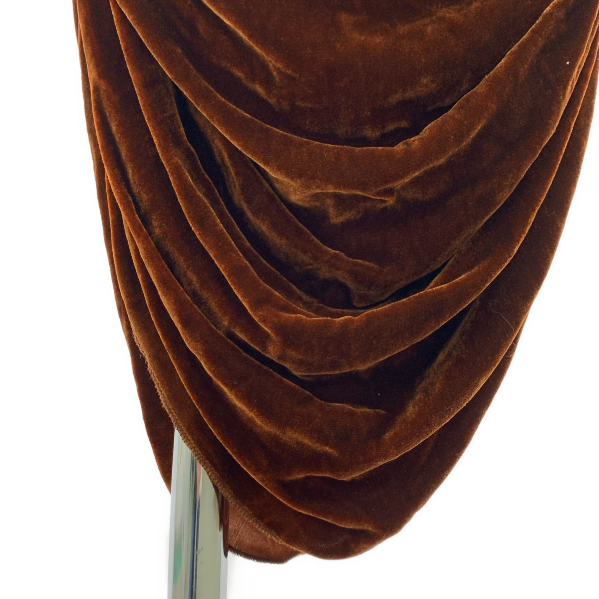 BASErange / ベースレンジ | ビスコース シルク ギャザー イージー ロングスカート | S | ブラウン | レディース