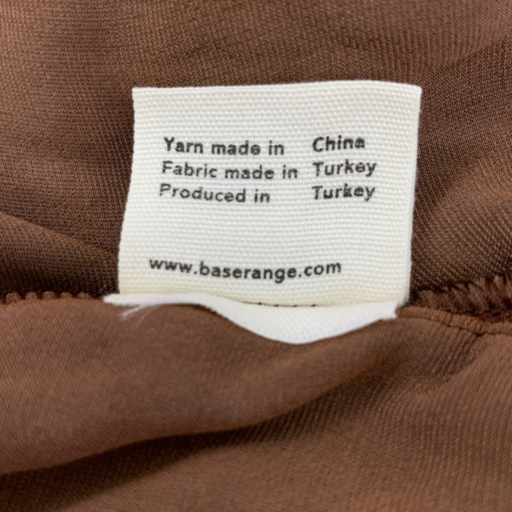 BASErange / ベースレンジ | ビスコース シルク ギャザー イージー ロングスカート | S | ブラウン | レディース