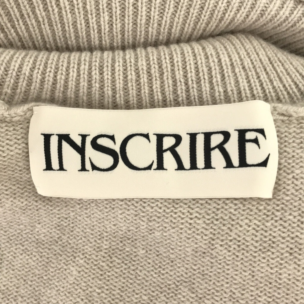 INSCRIRE / アンスクリア | カシミヤ ブレンド K10 アシンメトリー タートル ネック ニットセーター | F | ベージュ | レディース