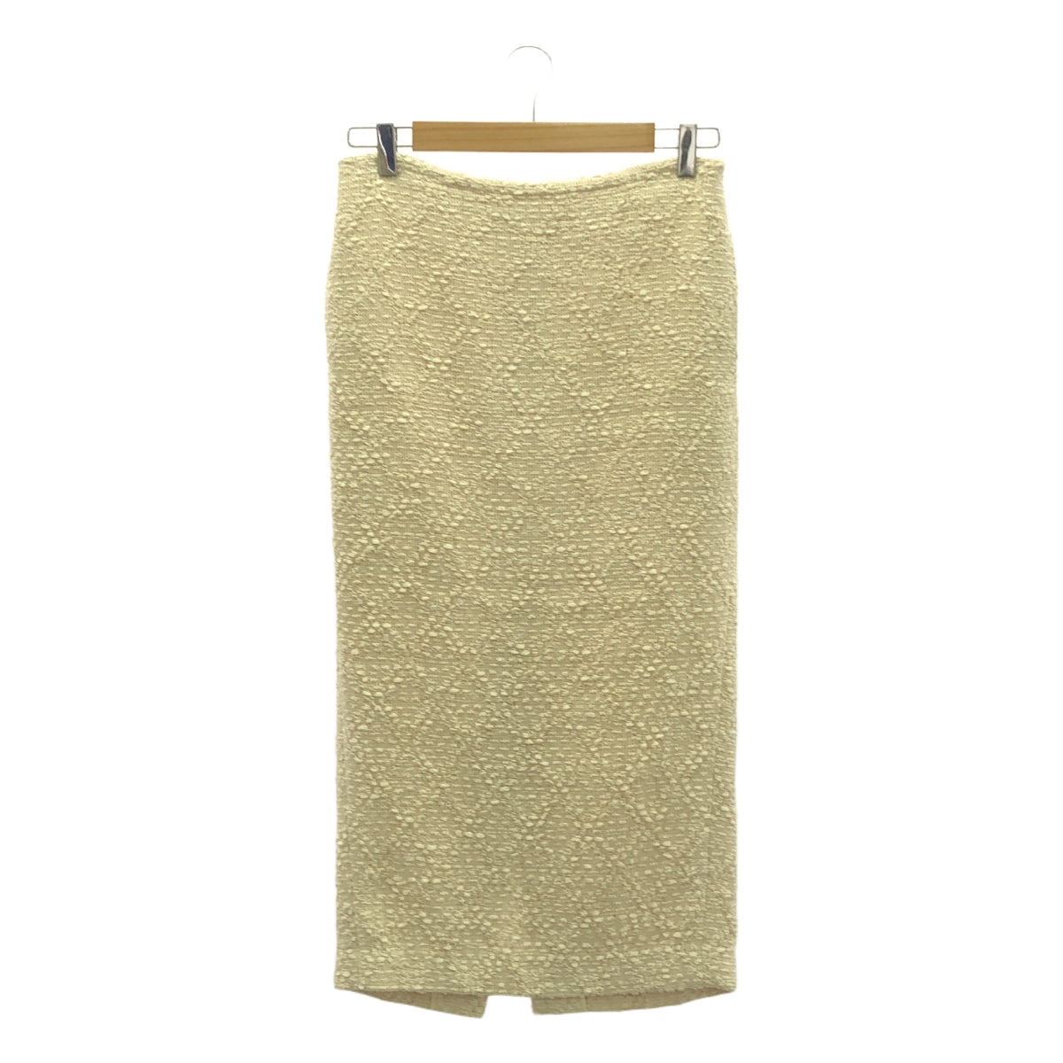 MUSE de Deuxieme Classe / ミューズドゥーズィーエムクラス | 2021SS | *COCO tweed No2 ツイードタイトスカート | 36 | ホワイト | レディース