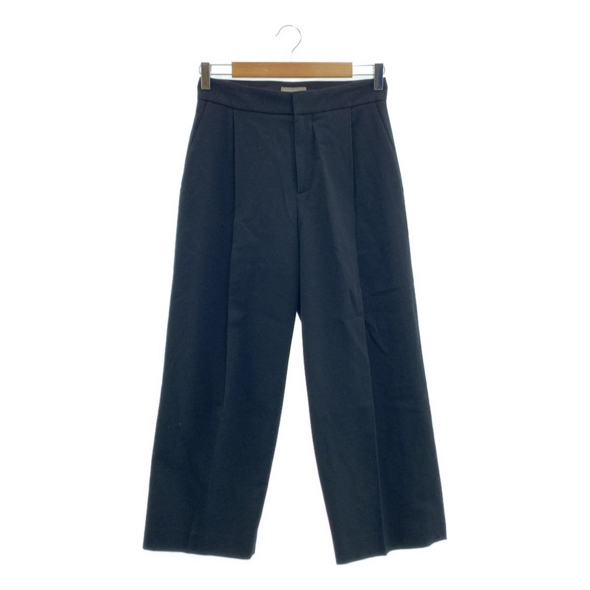 MARGARET HOWELL / マーガレットハウエル | ウール タック ワイド パンツ | 2 | レディース