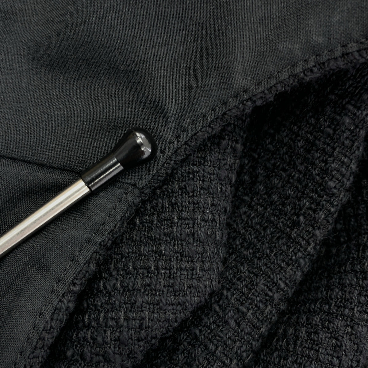 【美品】  FOXEY NEW YORK / フォクシーニューヨーク | イヴェット コットン ツイード ワンピース | 38 | ブラック | レディース