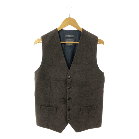 CIRCOLO 1901 | Cotton flannel gilet vest | 50 | Brown/Navy | Men's