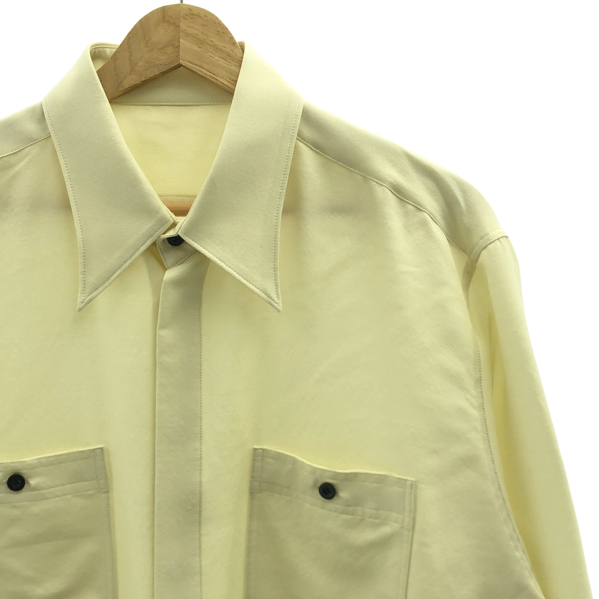 IRENISA / イレニサ | 2022AW | Chest Pocket Shirt ウール シルク ロングスリーブシャツ | 3 | メンズ