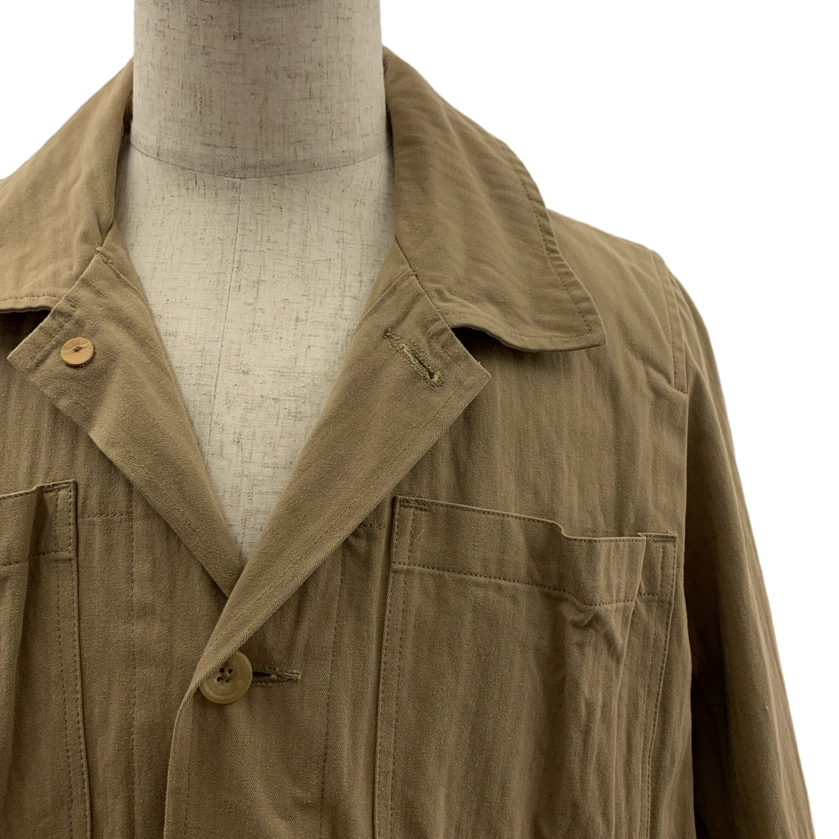 Paul Harnden / ポールハーデン | Warehouse Coat / ヘリンボーンツイル オーバーシルエット ウェアハウスコート | M | メンズ