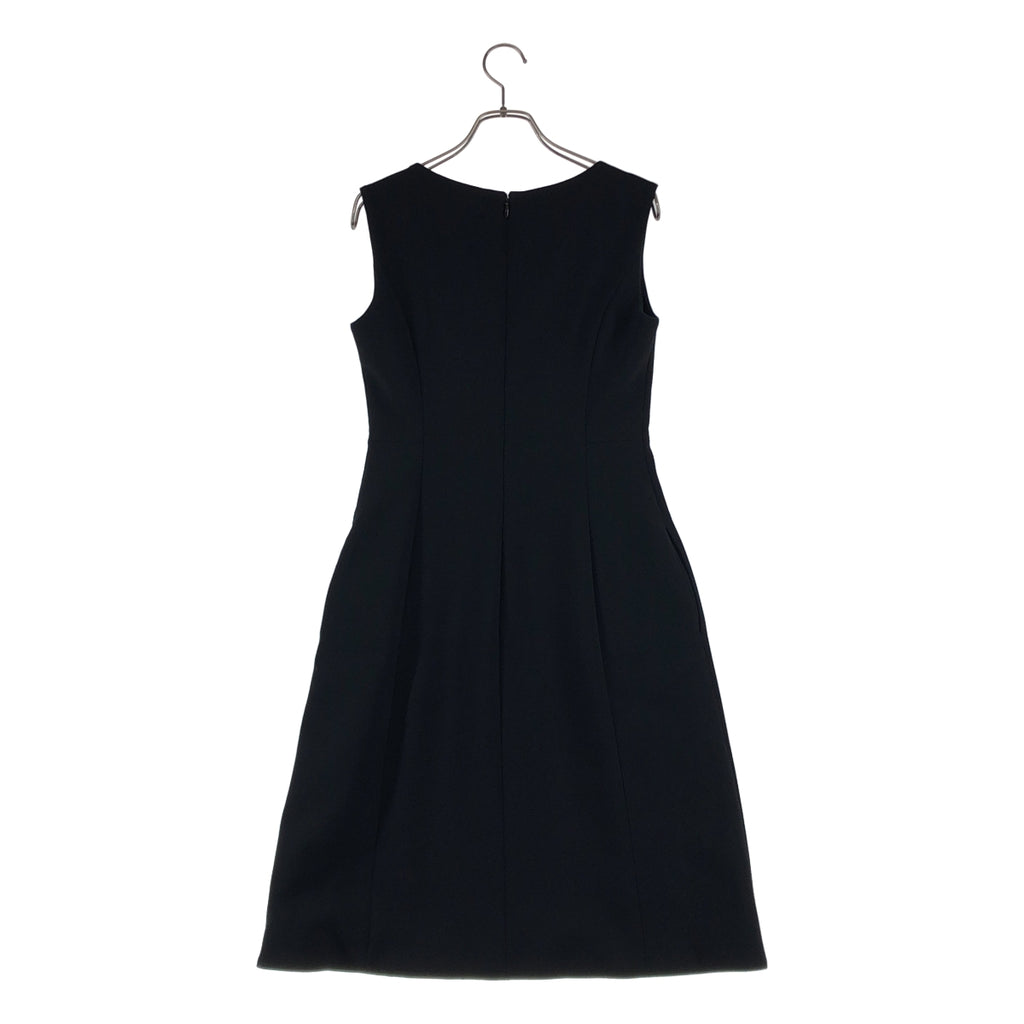 YOKO CHAN | 珍珠裝飾後拉鍊連身裙 / 全襯裡 | 尺寸 38 | 女裝