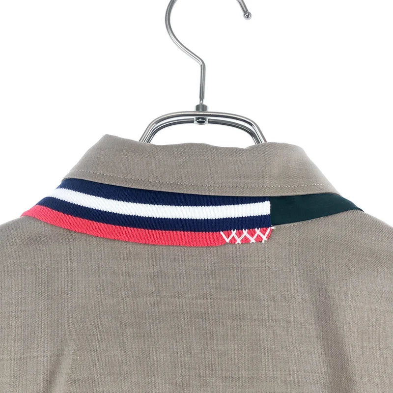 kolor / カラー | 2022SS | ロゴ付け襟・ネクタイドッキング プルオーバー ロングシャツ | 2 | レディース