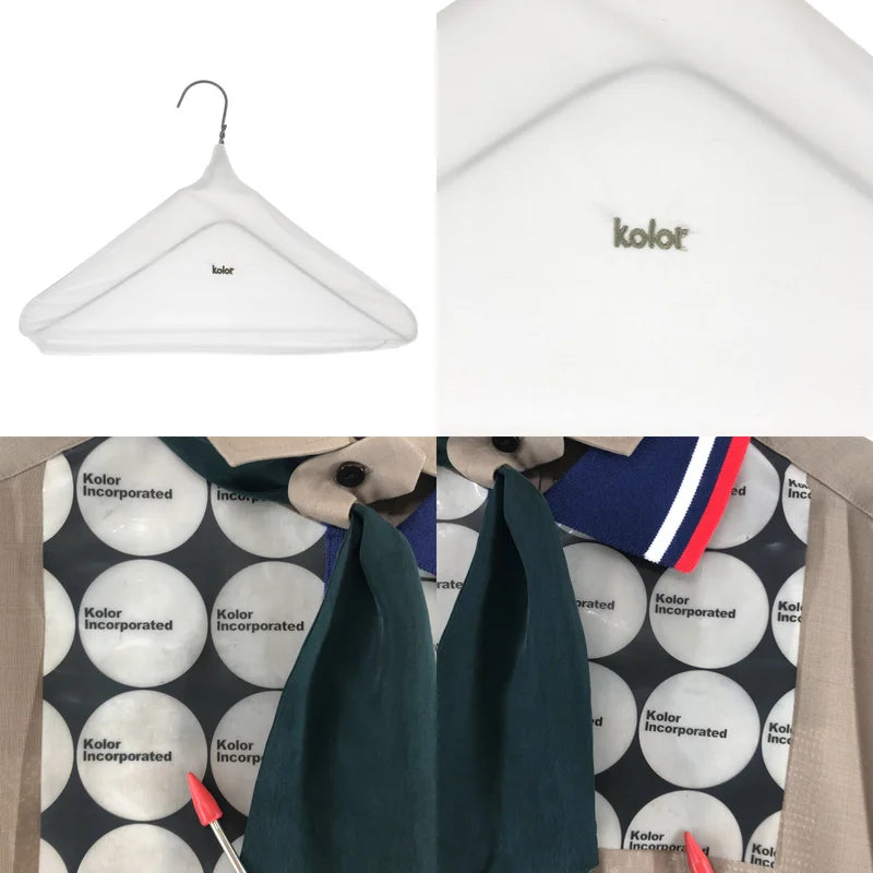 kolor / カラー | 2022SS | ロゴ付け襟・ネクタイドッキング プルオーバー ロングシャツ | 2 | レディース