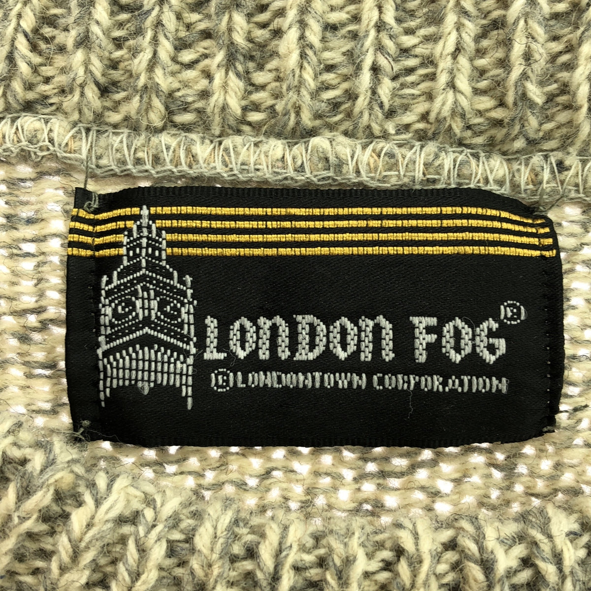 VINTAGE / ヴィンテージ古着 | 推定1990s～ London Fog / ミックスウール ニット プルオーバー | グレー系 | メンズ