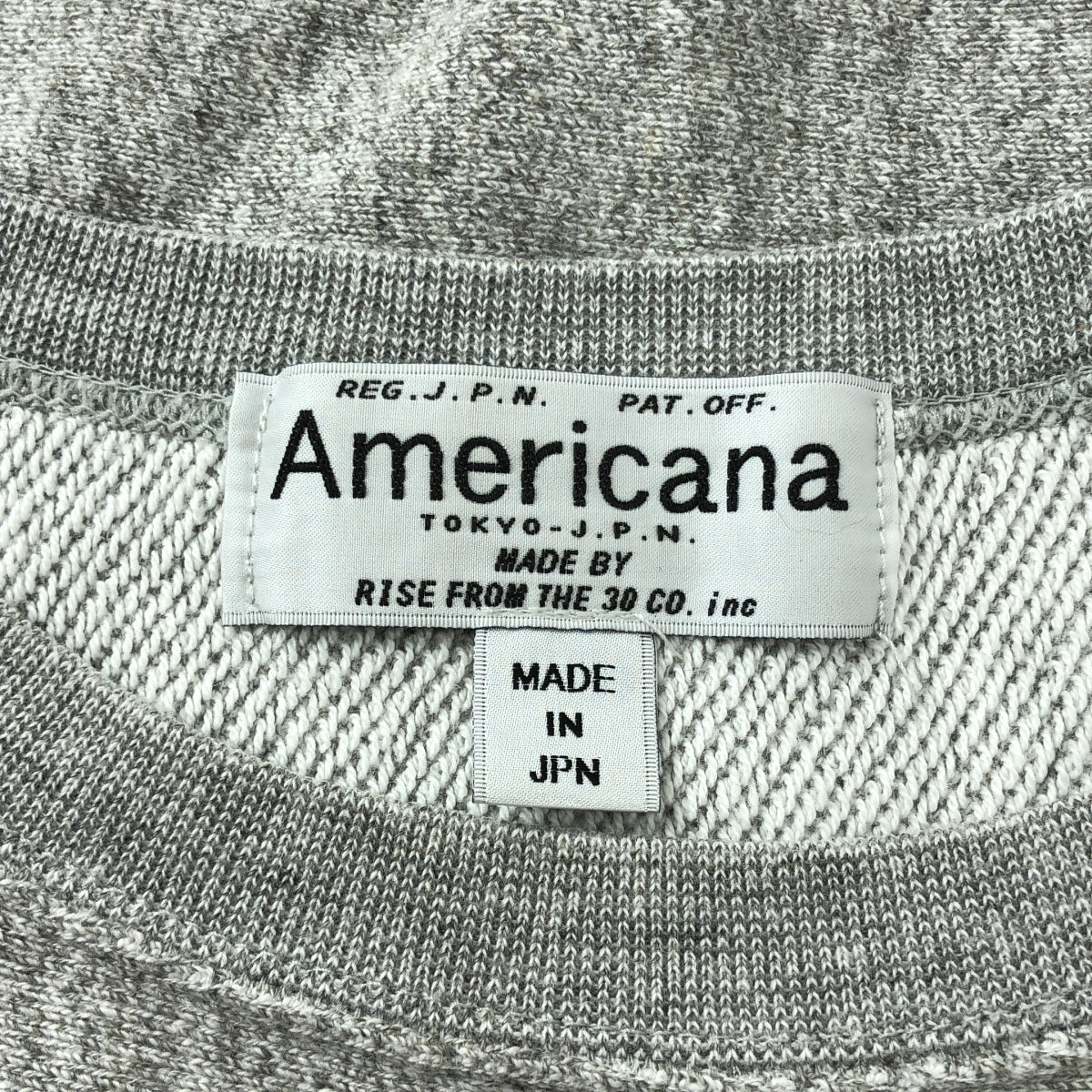 Americana / アメリカーナ | コットン  AMRON 刺しゅう スウェット | グレー | レディース