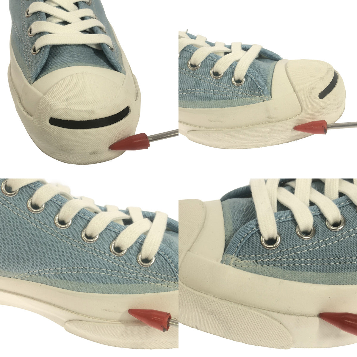 CONVERSE ADDICT / コンバースアディクト | JACK PURCELL CANVAS ジャックパーセル キャンバス ローカットスニーカー | 26.5 |