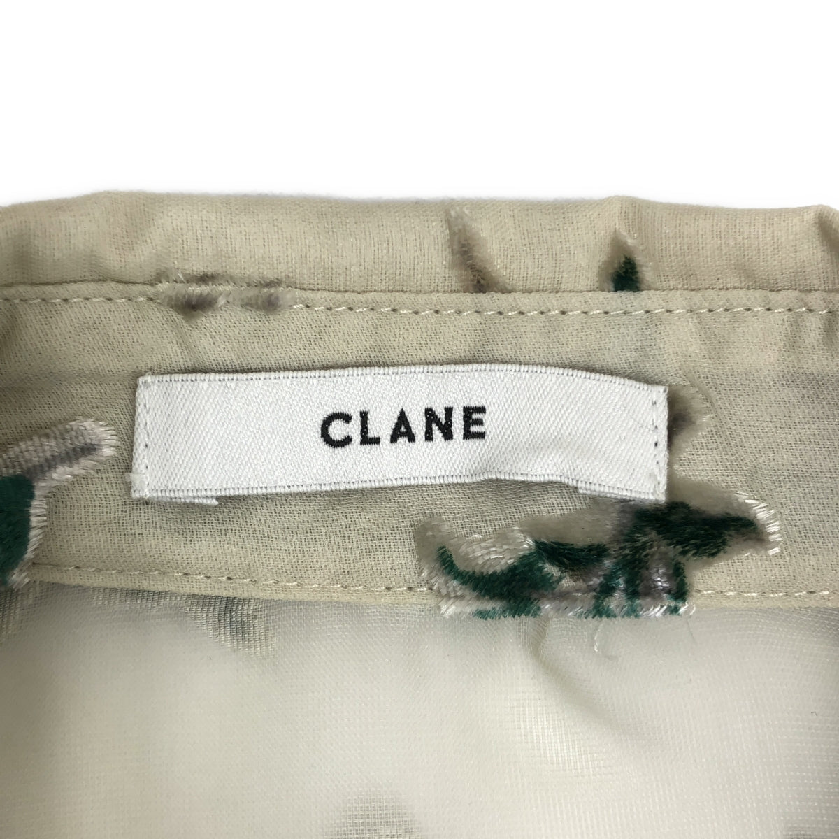 CLANE / クラネ | FLOWER OPAL BUSTIER SHIRTS フラワー シャツ | 1 | レディース