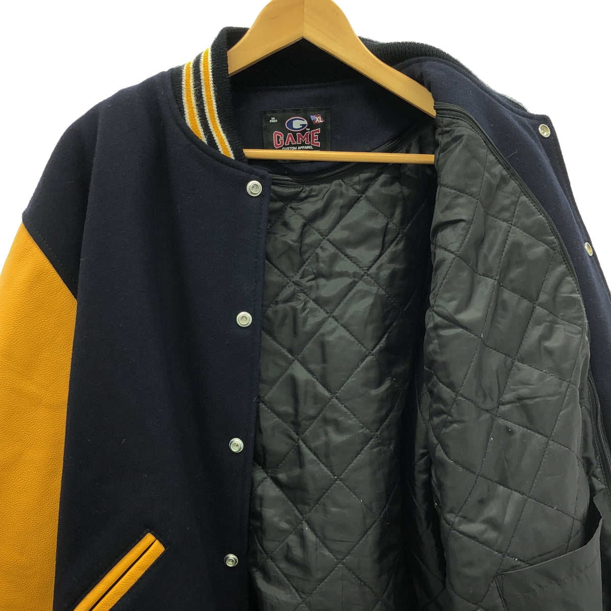 GAME CUSTOM APPAREL / ゲームカスタムアパレル | Varsity Jacket / レザースリーブ アワードジャケット ブルゾン / 総裏地 | XL | メンズ