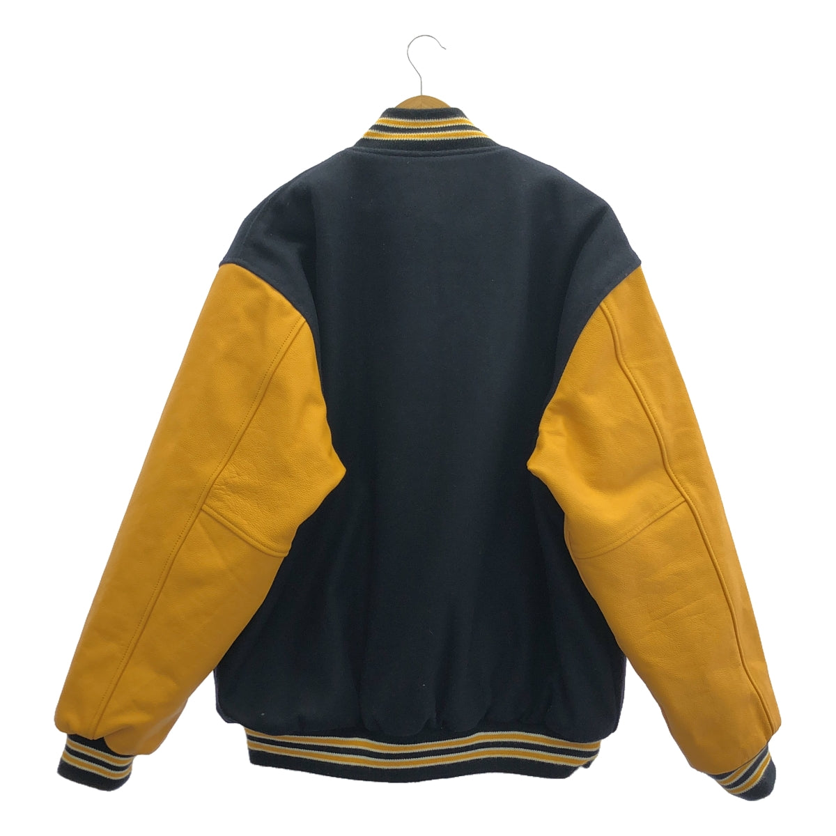 GAME CUSTOM APPAREL / 게임 커스텀 의류 | Varsity Jacket / 가죽 슬리브 어워드 재킷 블루존 / 총 안감 | XL | 남성