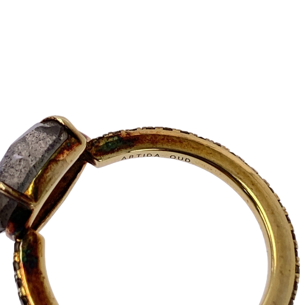 elafonisi / 엘라 포니시 | 래브라도 라이트 파베 다이아몬드 이터니티 링 |