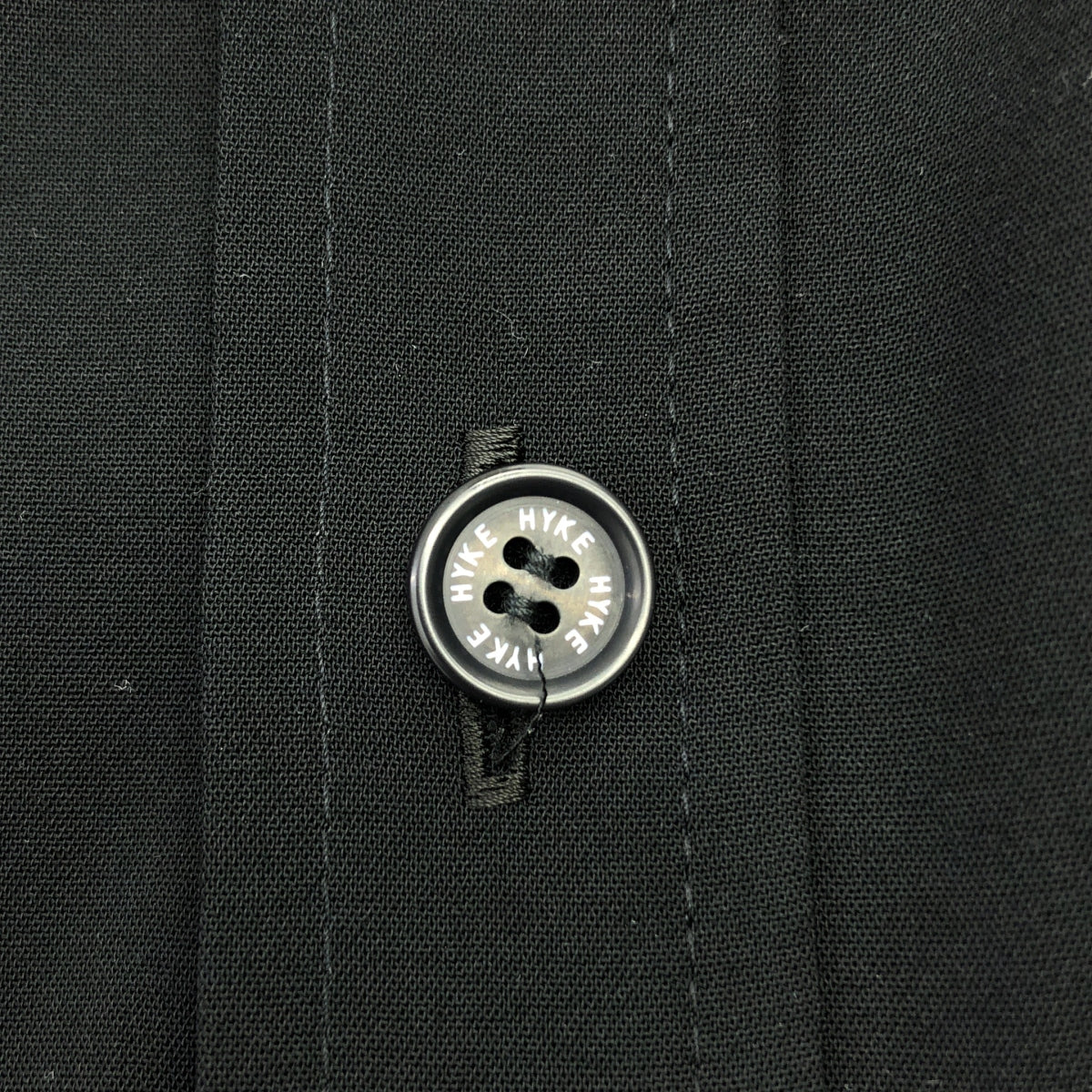 HYKE / ハイク | 2020AW | SHIRT DRESS / ロゴボタン ドローストリング シャツ ワンピース | 2 | レディース