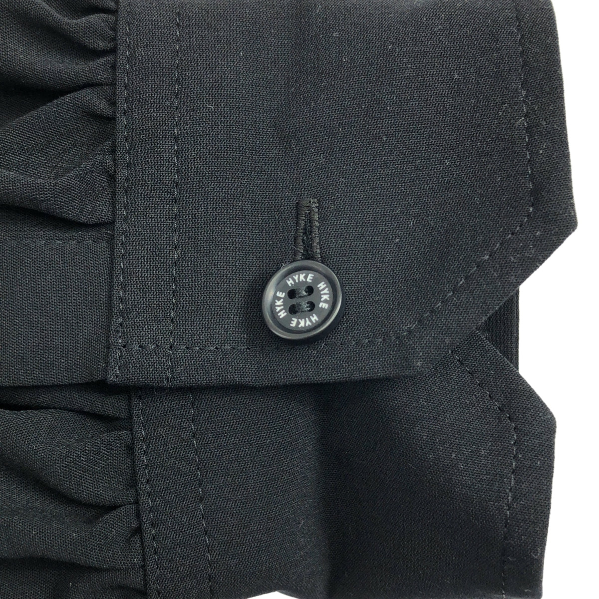 HYKE / ハイク | 2020AW | SHIRT DRESS / ロゴボタン ドローストリング シャツ ワンピース | 2 | レディース