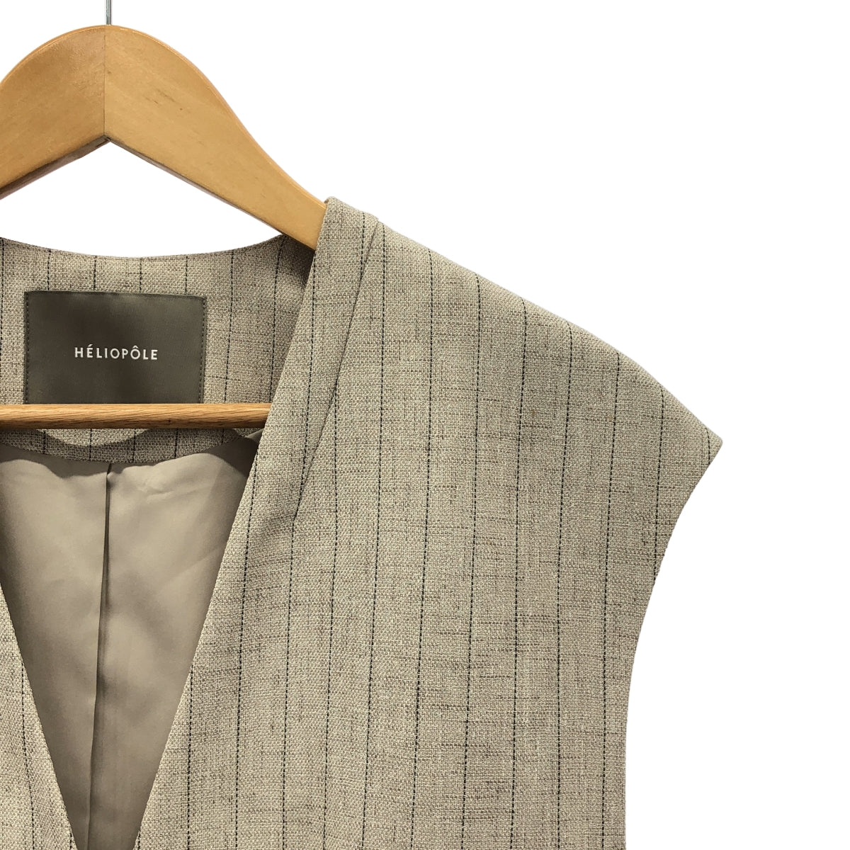 HELIOPOLE / 엘리오폴 | 폴리 에스테르 핀 스트라이프 2B 질레 베스트 | F | 여성