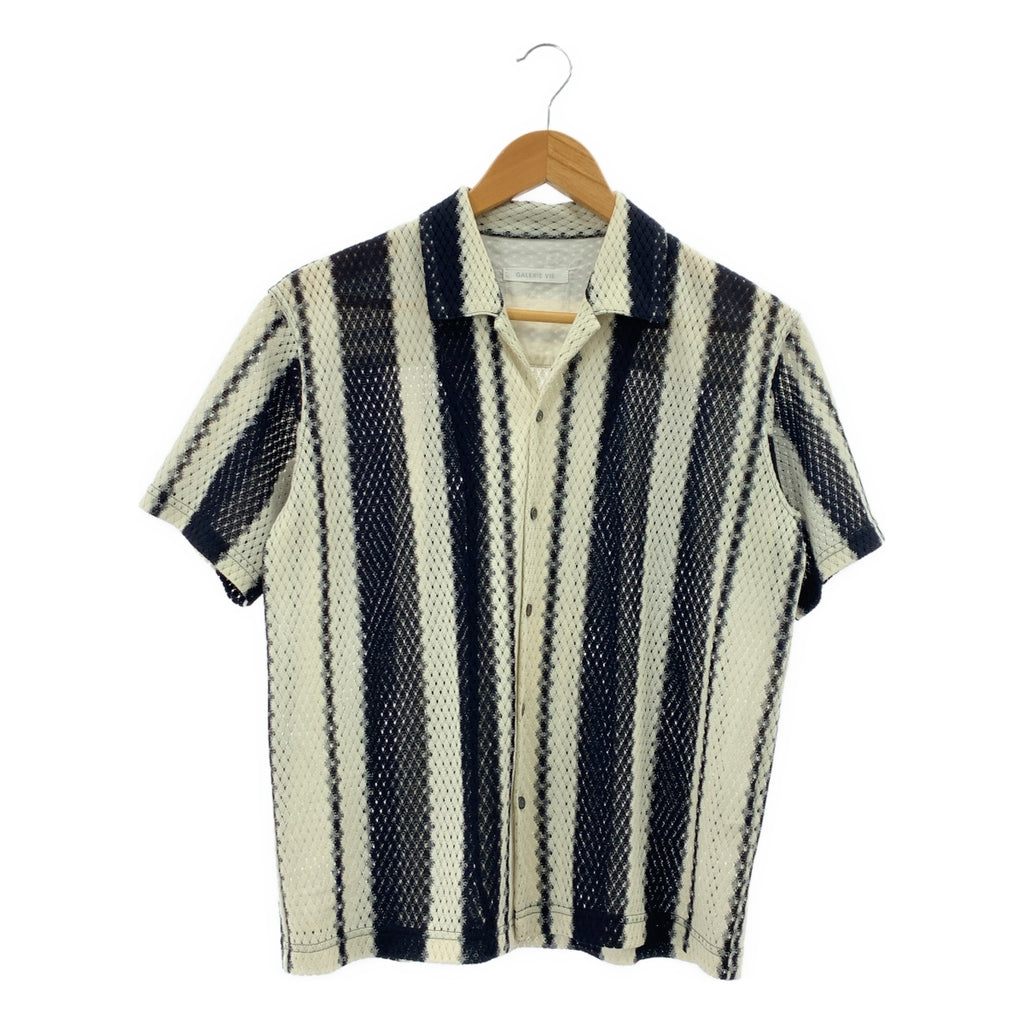 GALERIE VIE / ギャルリーヴィー | 2023SS | ランダムストライプ オープンカラーシャツ | F | レディース