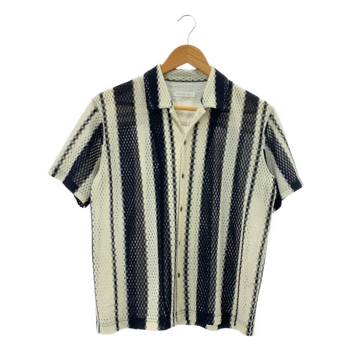 GALERIE VIE / ギャルリーヴィー | 2023SS | ランダムストライプ オープンカラーシャツ | F | レディース